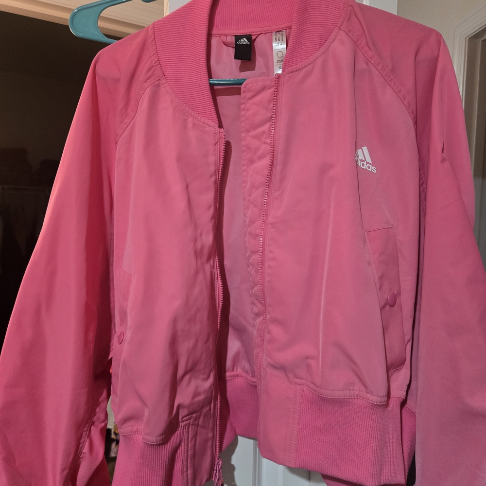 Adidas Women's Pink Bomber Jacket